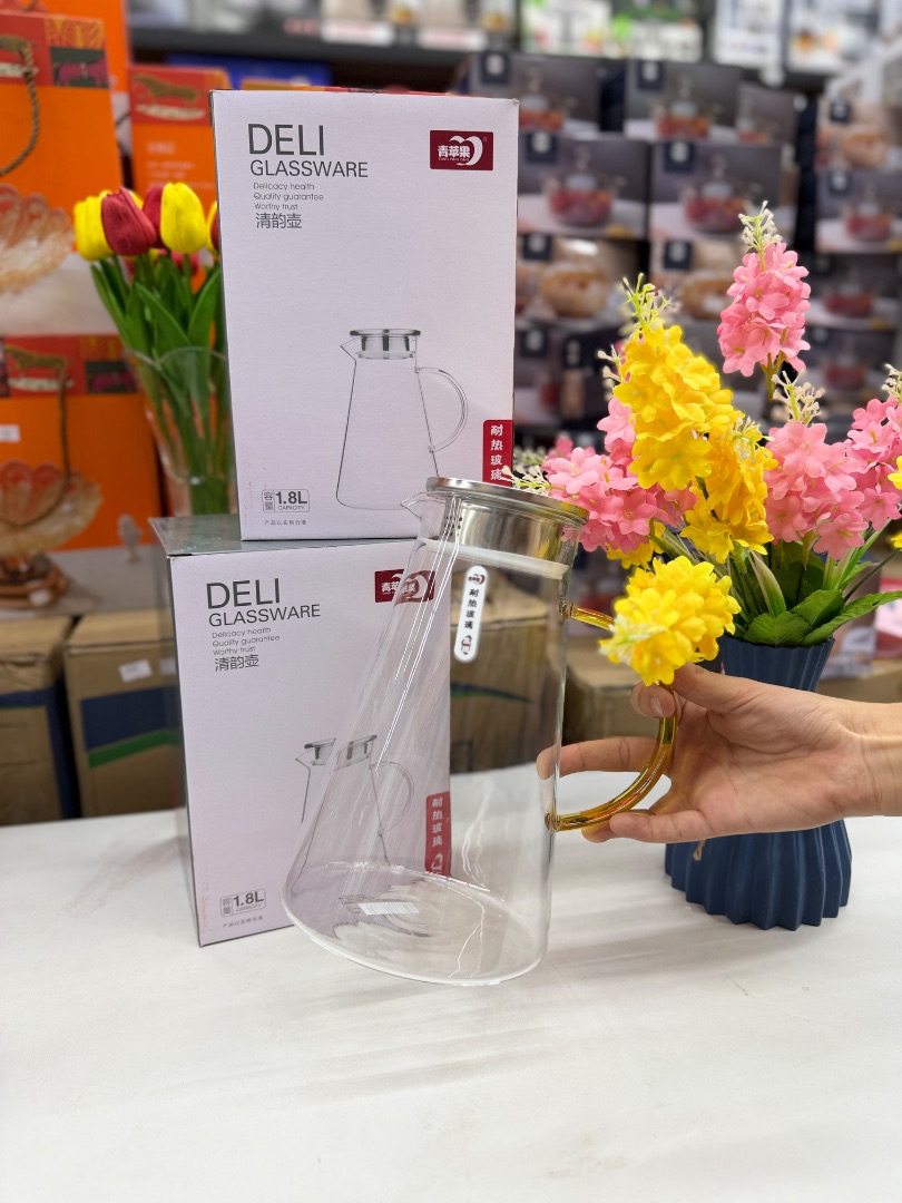 Графин чайник 1.8л стекло